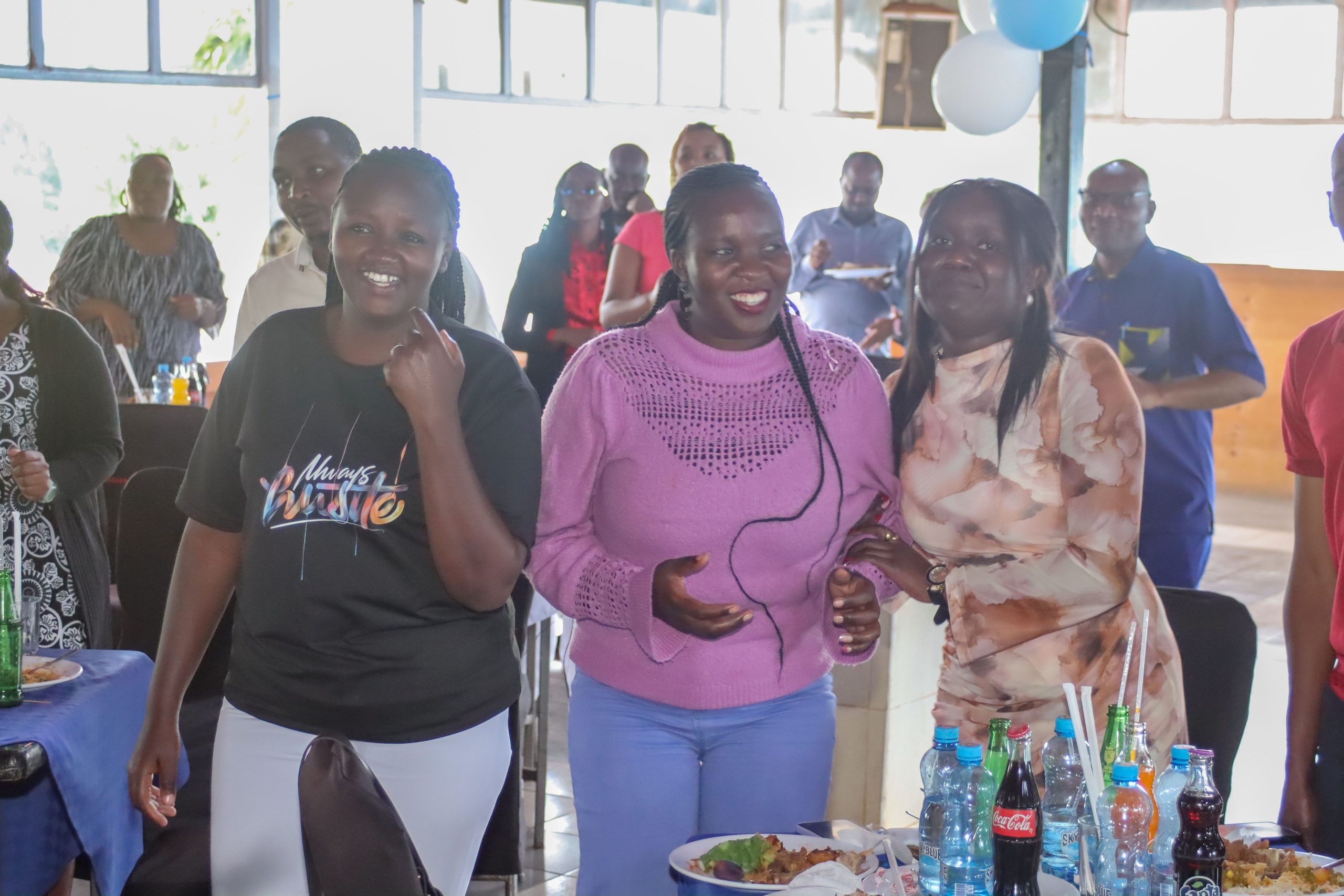 The Managing Director addressing staff
